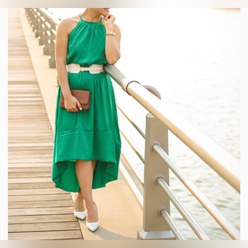 Banana Republic High Low Halter Dress - Picture 2 of 9